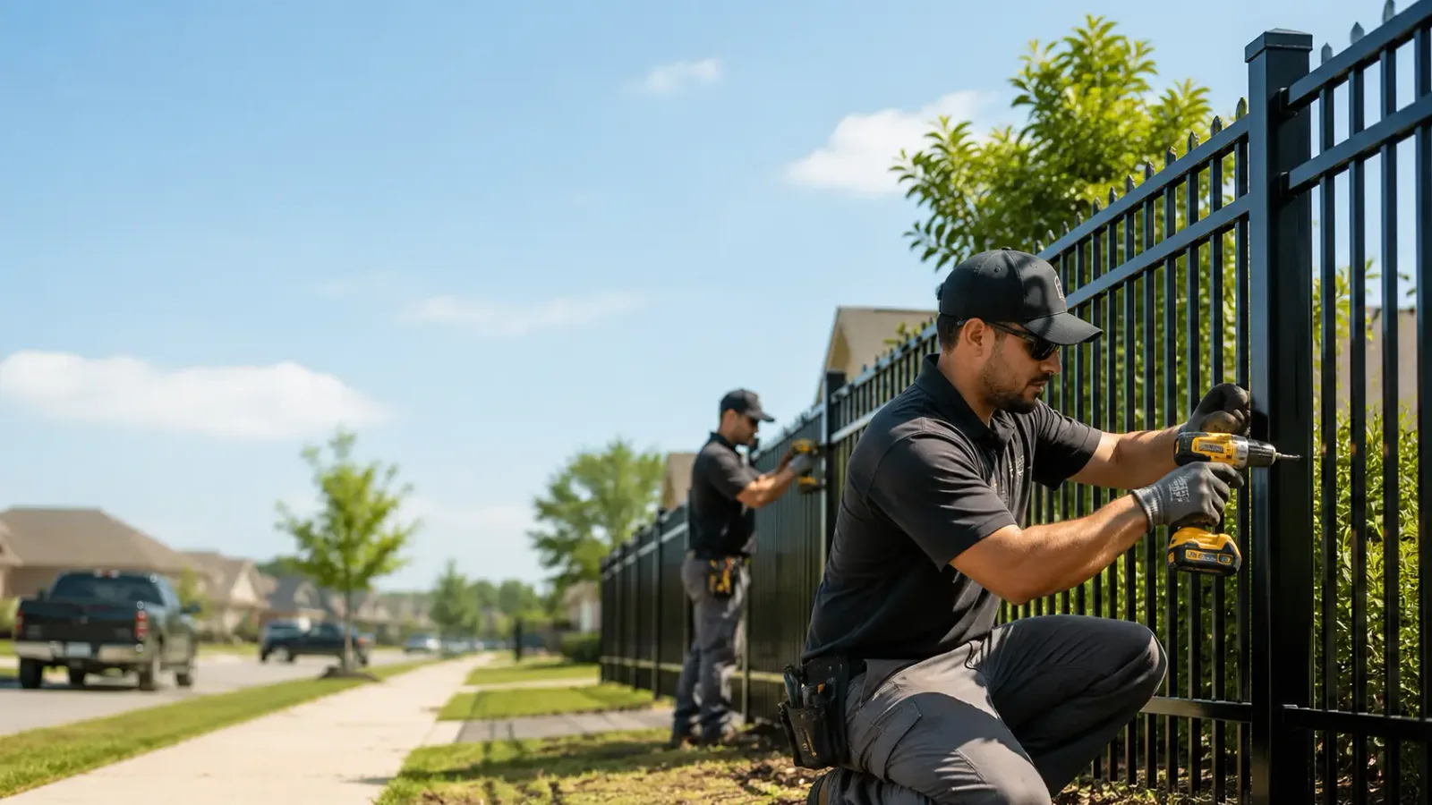Metal Fence Installation in Violet, LA